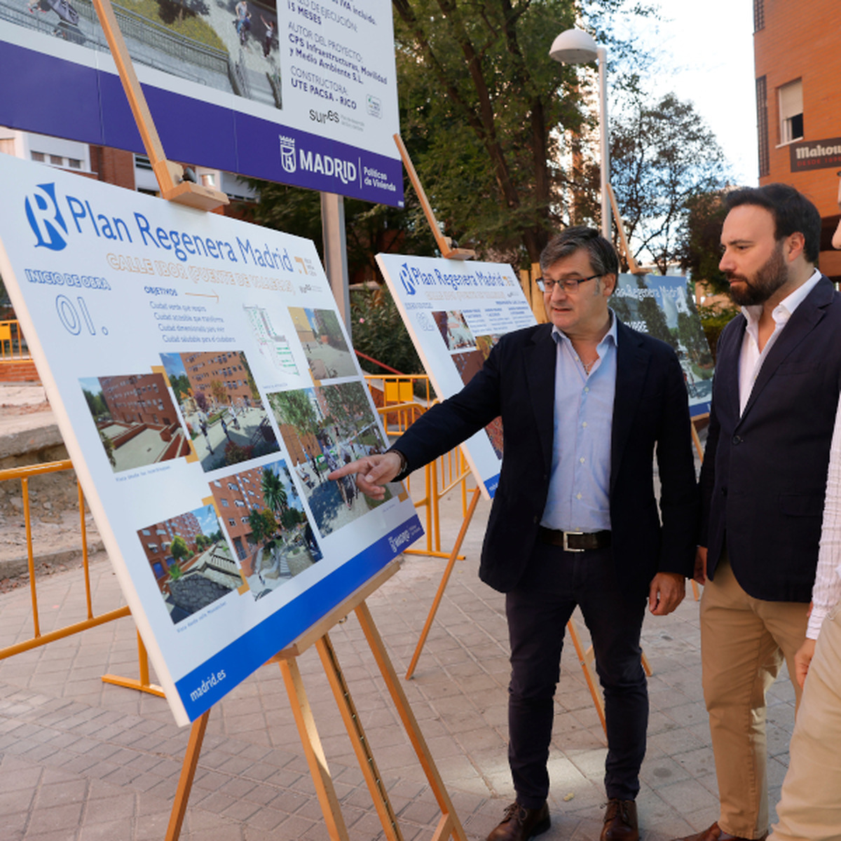 El Plan Regenera Madrid transforma Puente de Vallecas con obras en la calle de Ibor